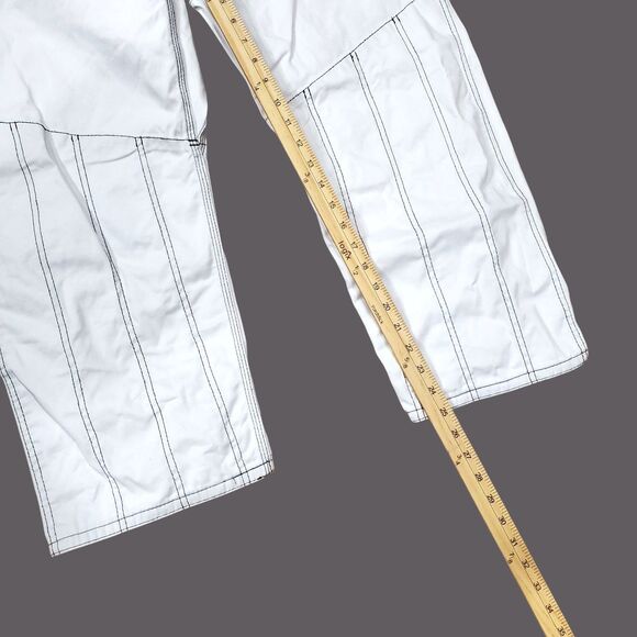 HYPNOTIK Pants Adult A2L White Jiu Jitsu Martial Arts Pro Max Logo Straight Leg - Picture 3 of 7